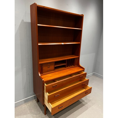 65 - Danish teak bookcase by johannes sorth for nexo mobelfabrik bornholm