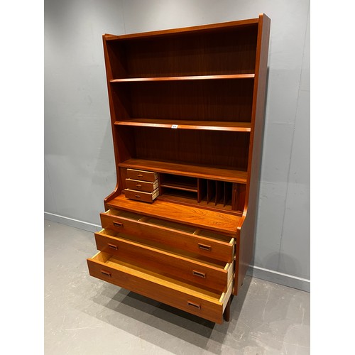 65 - Danish teak bookcase by johannes sorth for nexo mobelfabrik bornholm