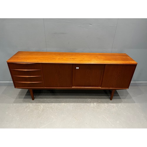 67 - Danish teak mid century tri-silding door sideboard by Sejling Skabe