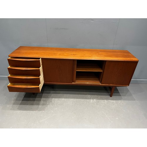 67 - Danish teak mid century tri-silding door sideboard by Sejling Skabe