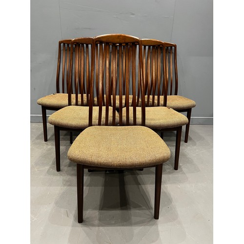 70 - 6 Danish Teak dining chairs by dyrlund