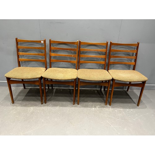 71 - 4 Danish dining chairs by Jensen