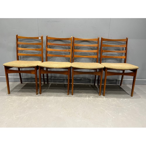 71 - 4 Danish dining chairs by Jensen