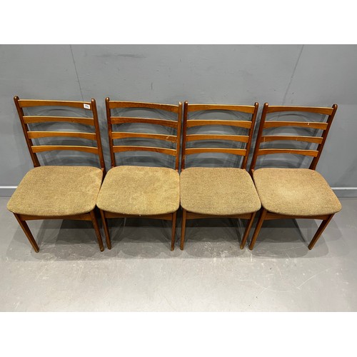 71 - 4 Danish dining chairs by Jensen