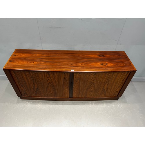 74 - Danish rosewood tambar fronted credenza