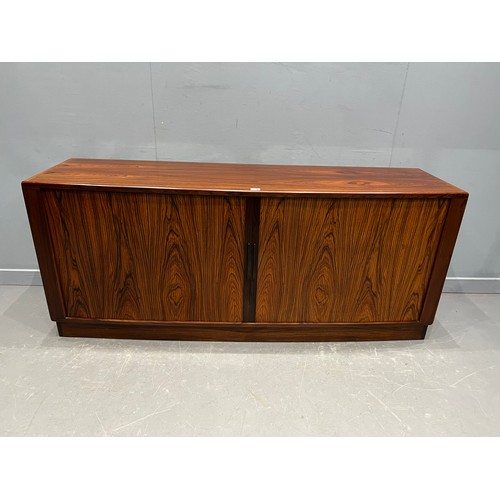 74 - Danish rosewood tambar fronted credenza