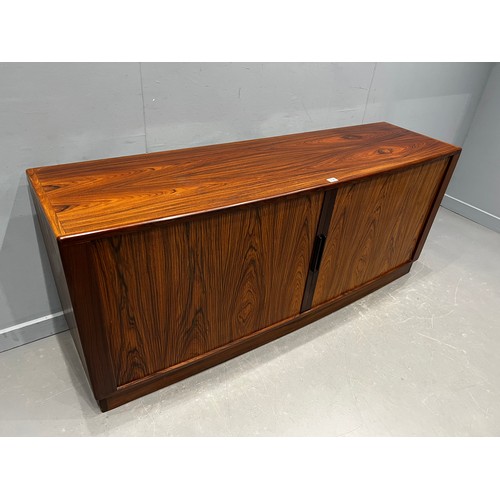 74 - Danish rosewood tambar fronted credenza