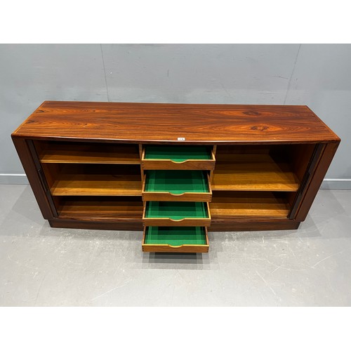 74 - Danish rosewood tambar fronted credenza