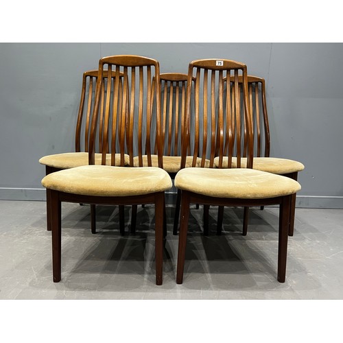 75 - 5 Dyrlund danish dining chairs