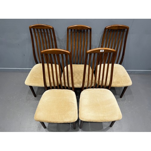 75 - 5 Dyrlund danish dining chairs