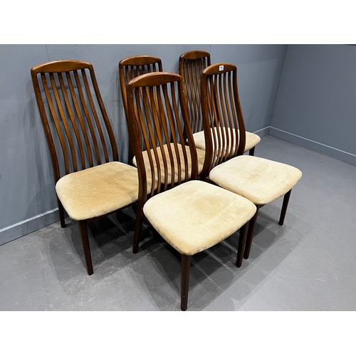 75 - 5 Dyrlund danish dining chairs