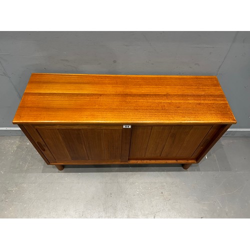 84 - Small mid century sliding door cabinet/sideboard