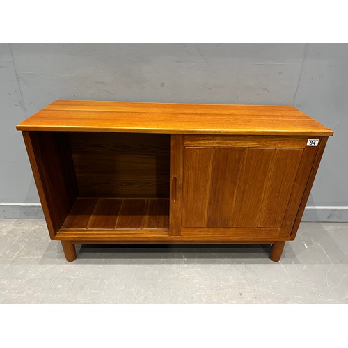 84 - Small mid century sliding door cabinet/sideboard