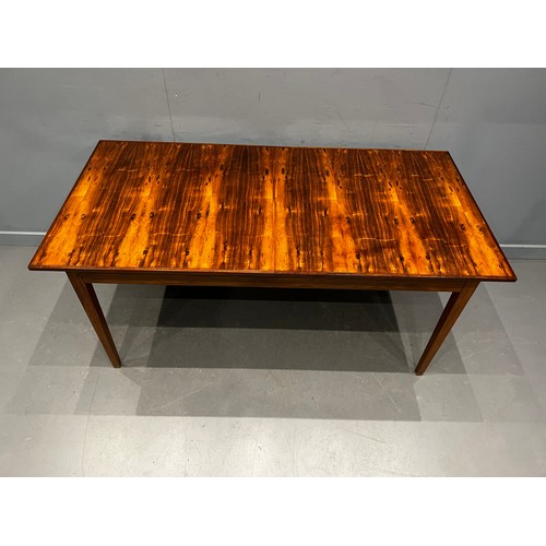 88 - Rosewood mid century extending dining table by Archie Shine