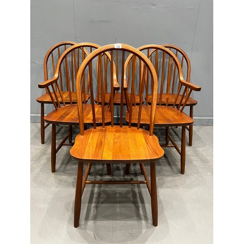 98 - 6 Danish dining chairs by tarm stole for mobelfabrik