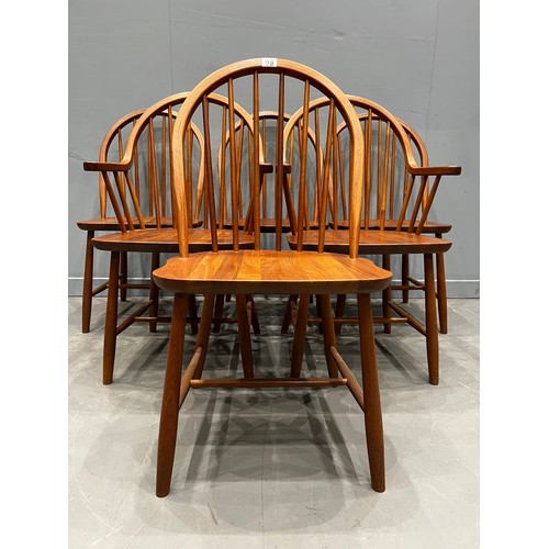 98 - 6 Danish dining chairs by tarm stole for mobelfabrik