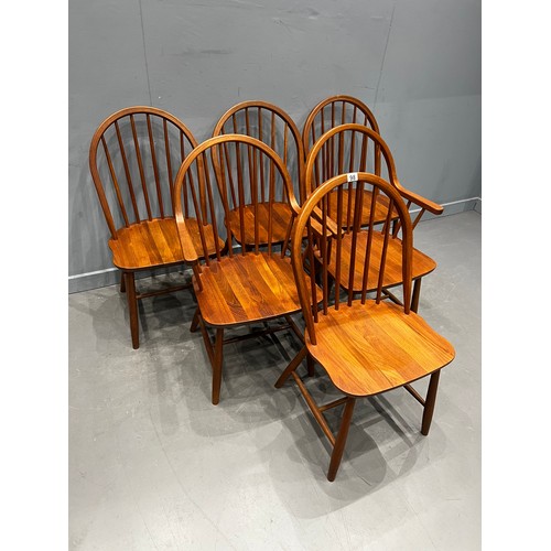 98 - 6 Danish dining chairs by tarm stole for mobelfabrik