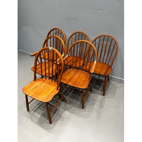 98 - 6 Danish dining chairs by tarm stole for mobelfabrik