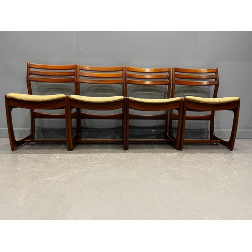 101 - 4 Mid century dining chairs by port wood