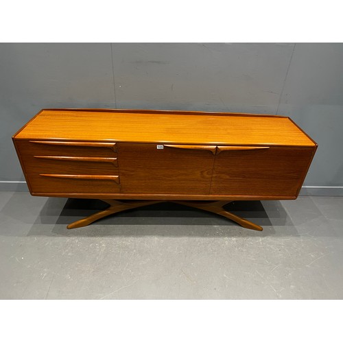 105 - Beith craft mid century sideboard with rare cross legs very clean