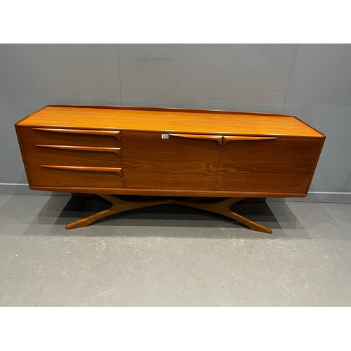 105 - Beith craft mid century sideboard with rare cross legs very clean