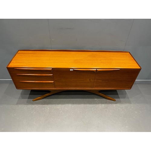 105 - Beith craft mid century sideboard with rare cross legs very clean