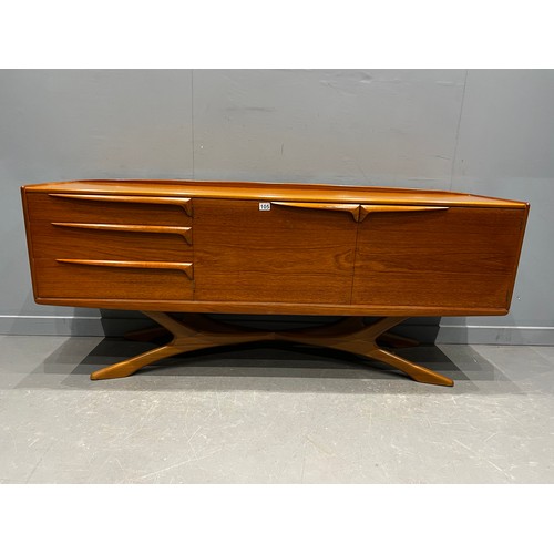 105 - Beith craft mid century sideboard with rare cross legs very clean