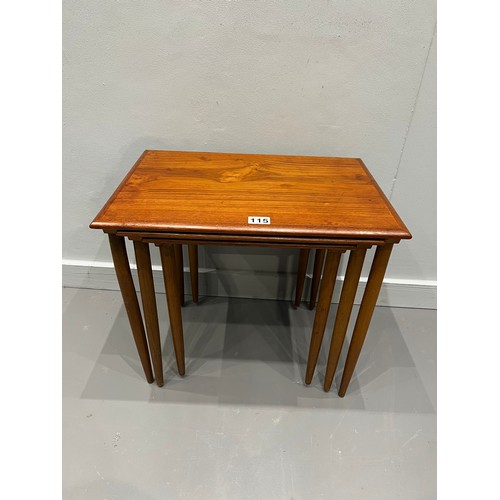 115 - Danish mid century nest of tables