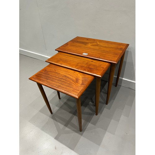 115 - Danish mid century nest of tables