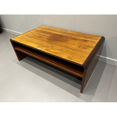 118 - Danish coffee table with magazine storage by jensen forlejaer