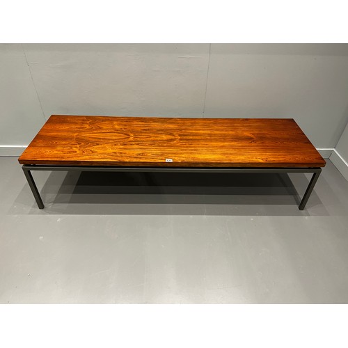 122 - Gordon Russel rosewood & chrome large desk