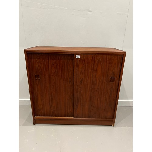 125 - Danish teak office filer/cupboard