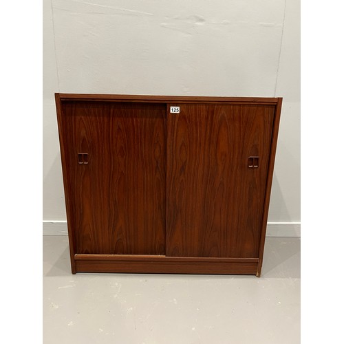 125 - Danish teak office filer/cupboard