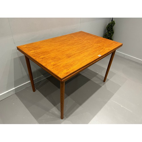 127 - Mid century danish draw leaf table by s.burchardt/Nielsen for mobel fabrik