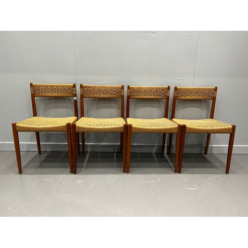 129 - Set of 4 Mid Century chairs.
Danish?