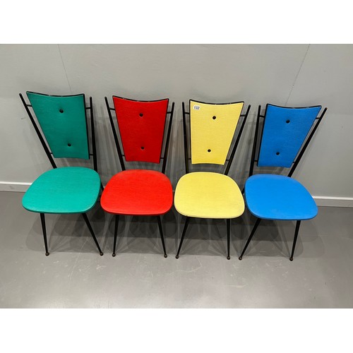 132 - 4 Retro Italian Mid C chairs