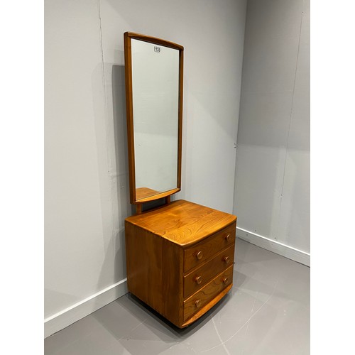 133 - Blonde ercol dressing table with 4 drawers