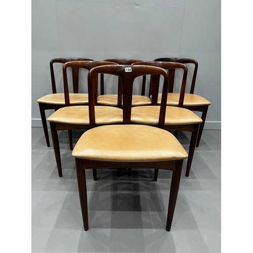 134 - Set of 6 Danish dining chairs by Johannes Anderson for Uldum Mobelfabrik