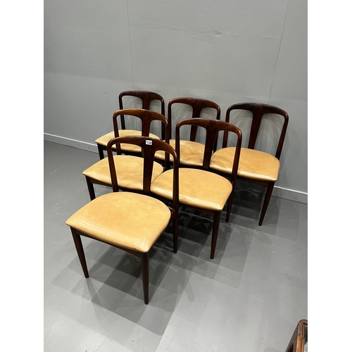 134 - Set of 6 Danish dining chairs by Johannes Anderson for Uldum Mobelfabrik