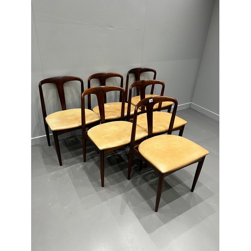 134 - Set of 6 Danish dining chairs by Johannes Anderson for Uldum Mobelfabrik