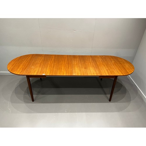 138 - Danish Mid C extending dining table by C.J. Rosengaarden