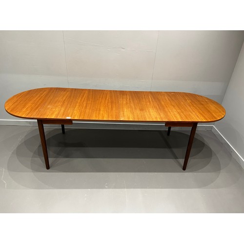 138 - Danish Mid C extending dining table by C.J. Rosengaarden