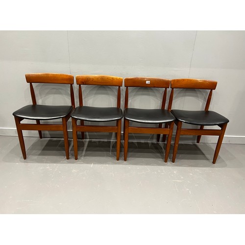 139 - Set of 4 danish teak Mid C chairs by Farso Stolefabrik