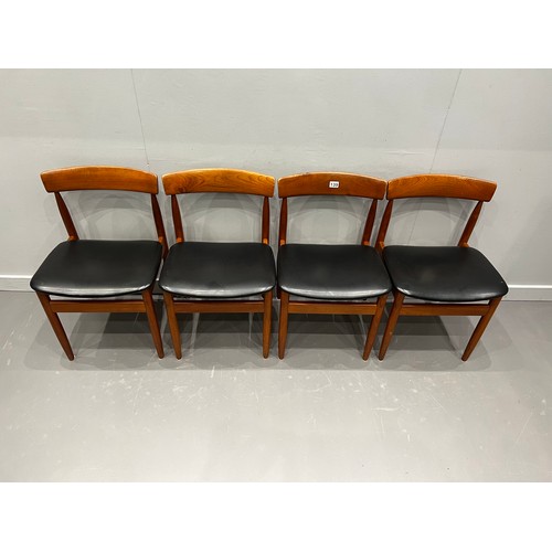 139 - Set of 4 danish teak Mid C chairs by Farso Stolefabrik