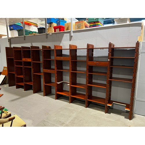 145 - 9 Bay danish ladderax/wall unit moduler with lots of spares