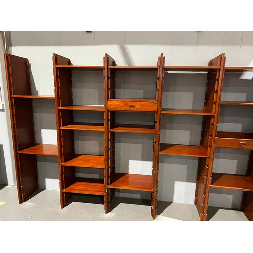 145 - 9 Bay danish ladderax/wall unit moduler with lots of spares