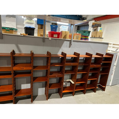 145 - 9 Bay danish ladderax/wall unit moduler with lots of spares