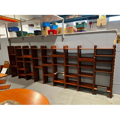 145 - 9 Bay danish ladderax/wall unit moduler with lots of spares