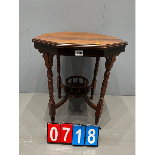 718 - Antique octagonal occasional table