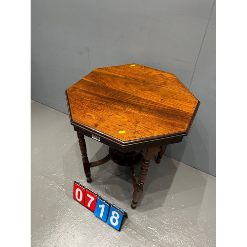 718 - Antique octagonal occasional table